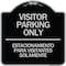 Signmission Bilingual Reserved Parking Visitor Parking Only Estacionamiento Para Visitantes, A-DES-BS-1818-24301 A-DES-BS-1818-24301 - alternate 1